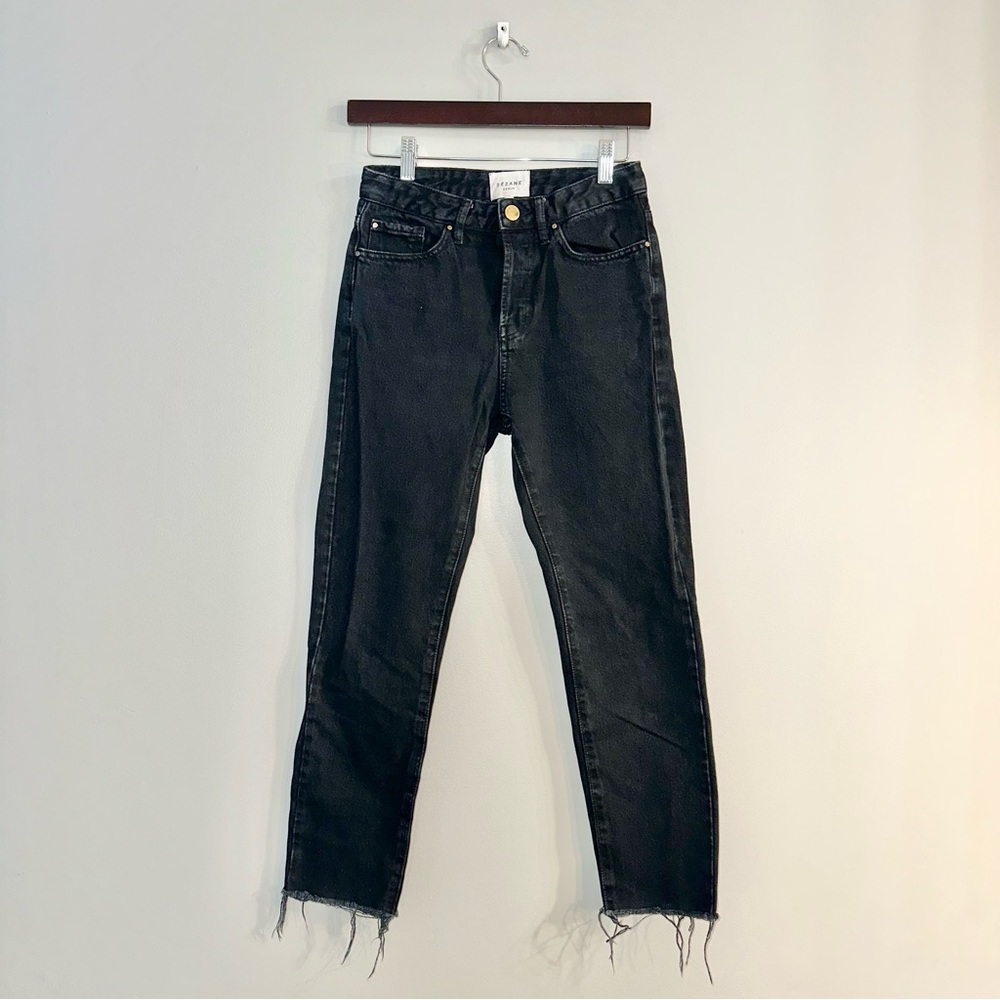 Sezane Black Ankle & Cropped Jeans